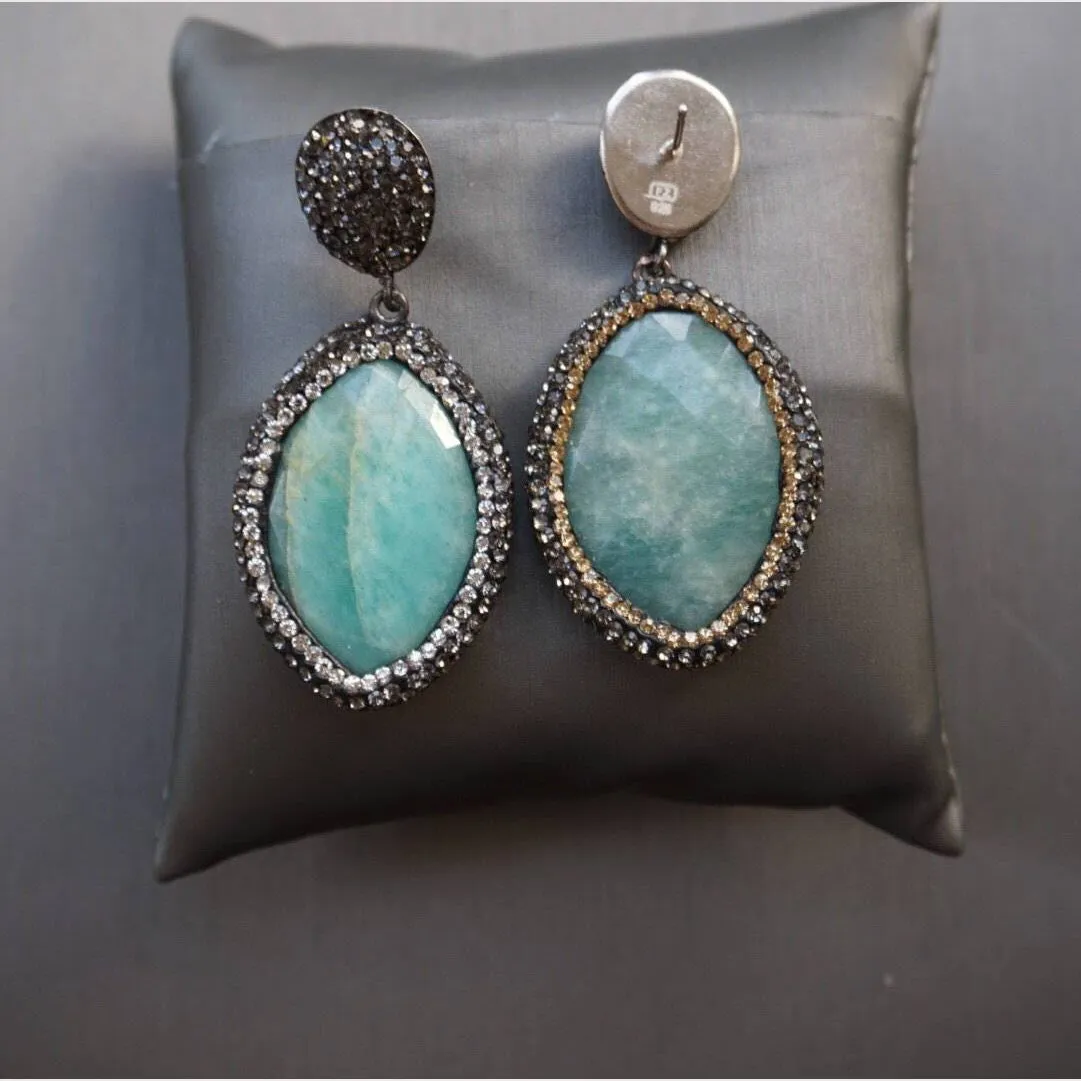 Crystal Gemstone Earrings