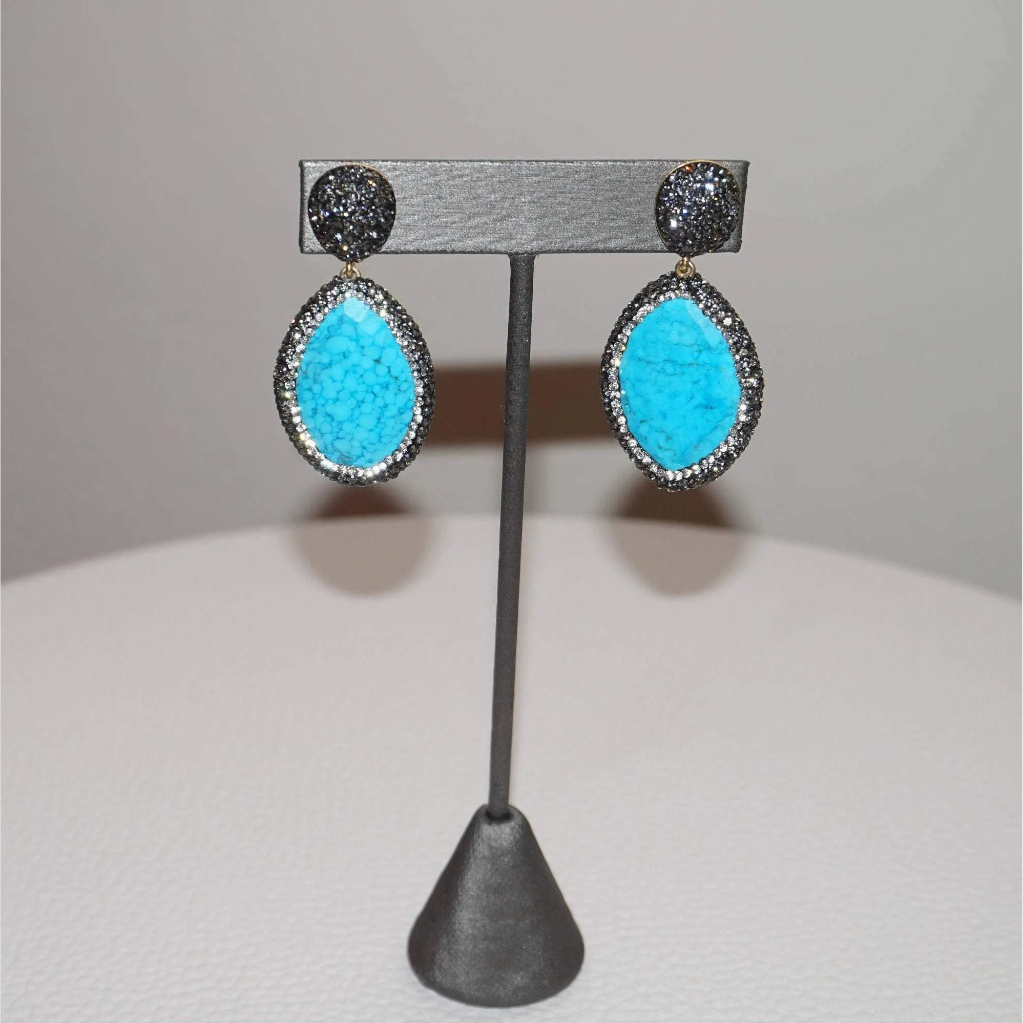 Crystal Gemstone Earrings