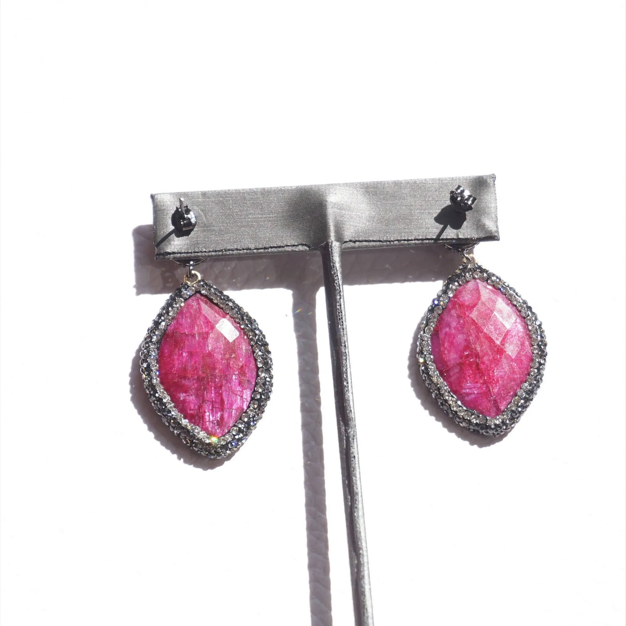 Crystal Gemstone Earrings