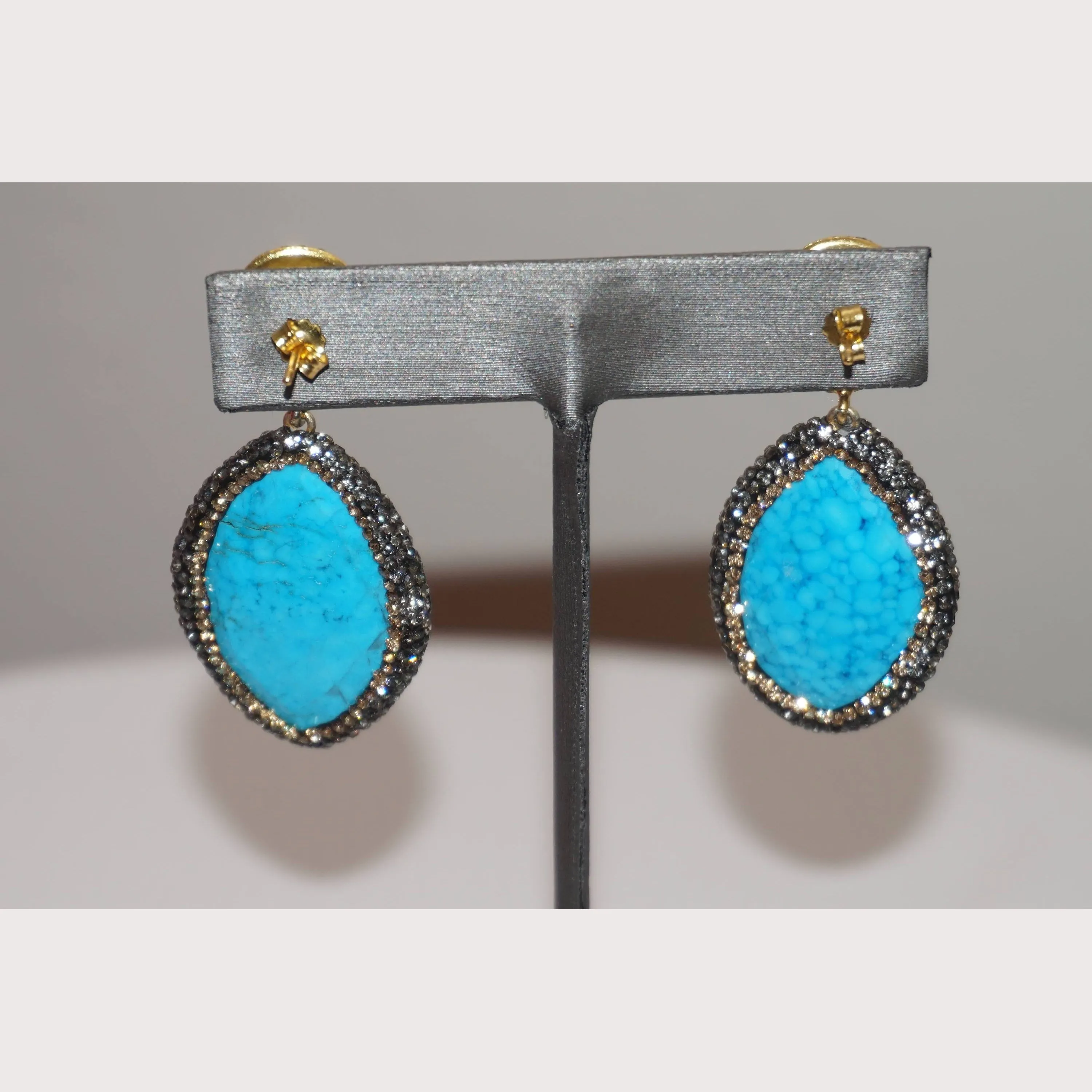Crystal Gemstone Earrings