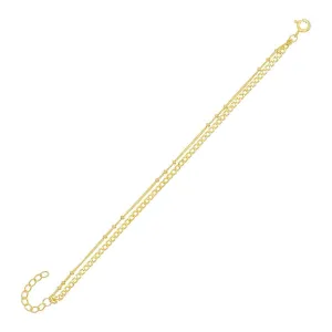 Cuban Link X Ball Chain Bracelet
