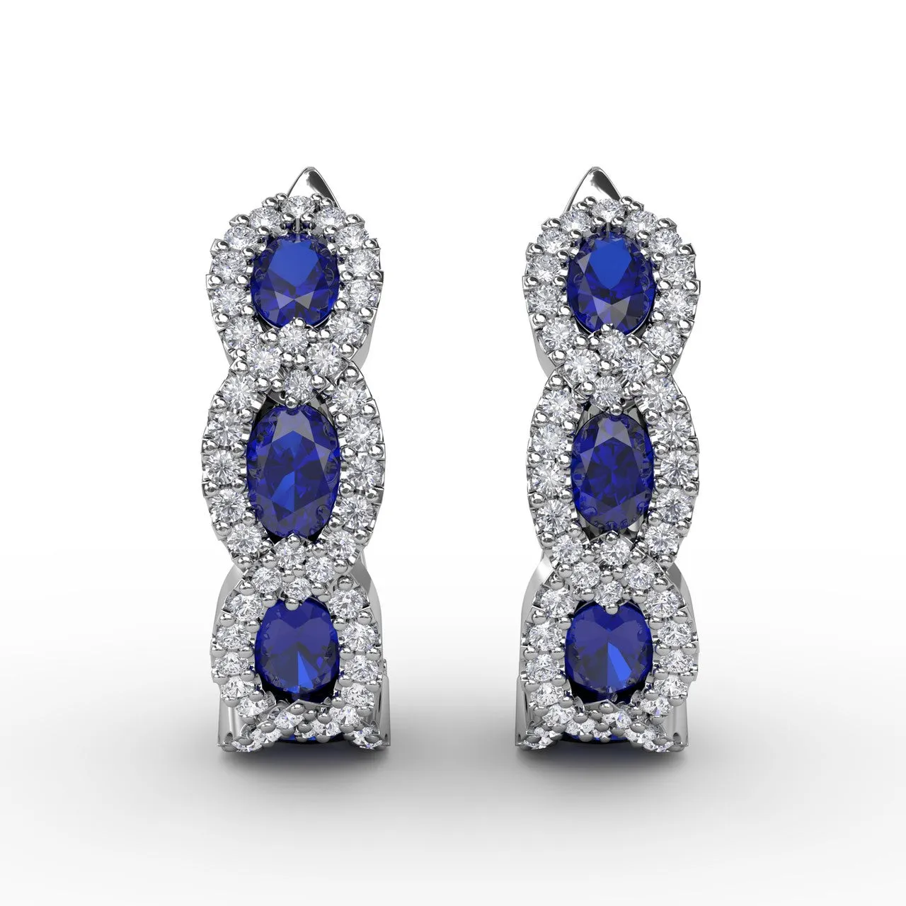 Curb Link Hoop Earrings