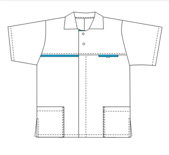 Cyrille - Short Sleeve Tunic - Mixed - 75 cm
