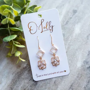 CZ Dangle Earrings