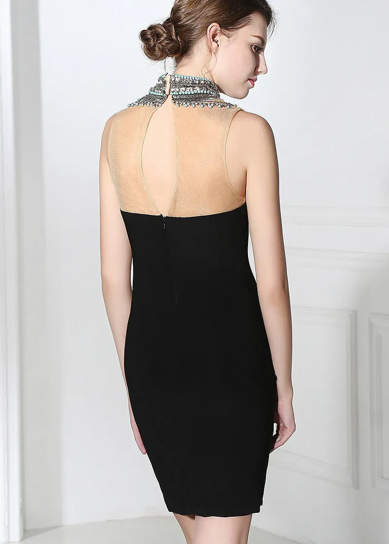 Dacron Cocktail Dresses With Beadings