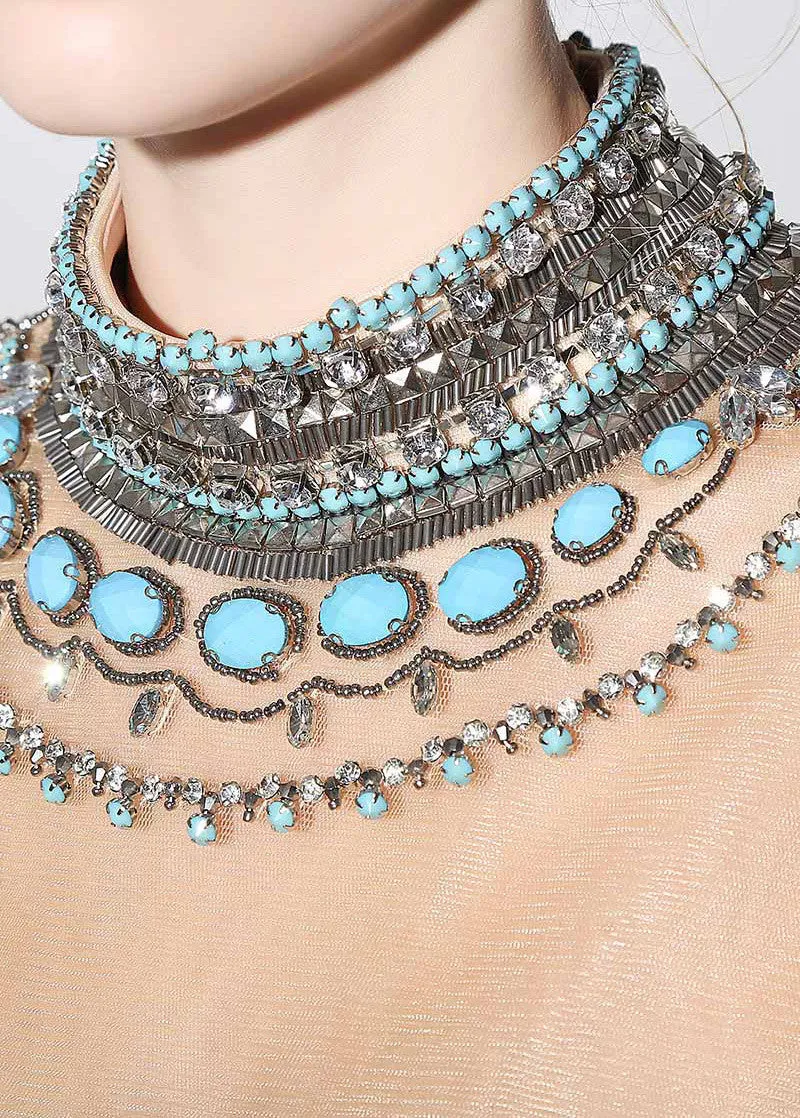 Dacron Cocktail Dresses With Beadings