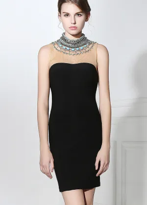 Dacron Cocktail Dresses With Beadings