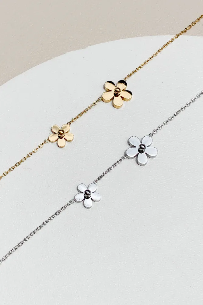 Daisy Chain Bracelet (Stainless Steel)