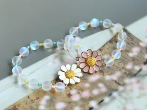 Daisy Flower Beaded Bracelet