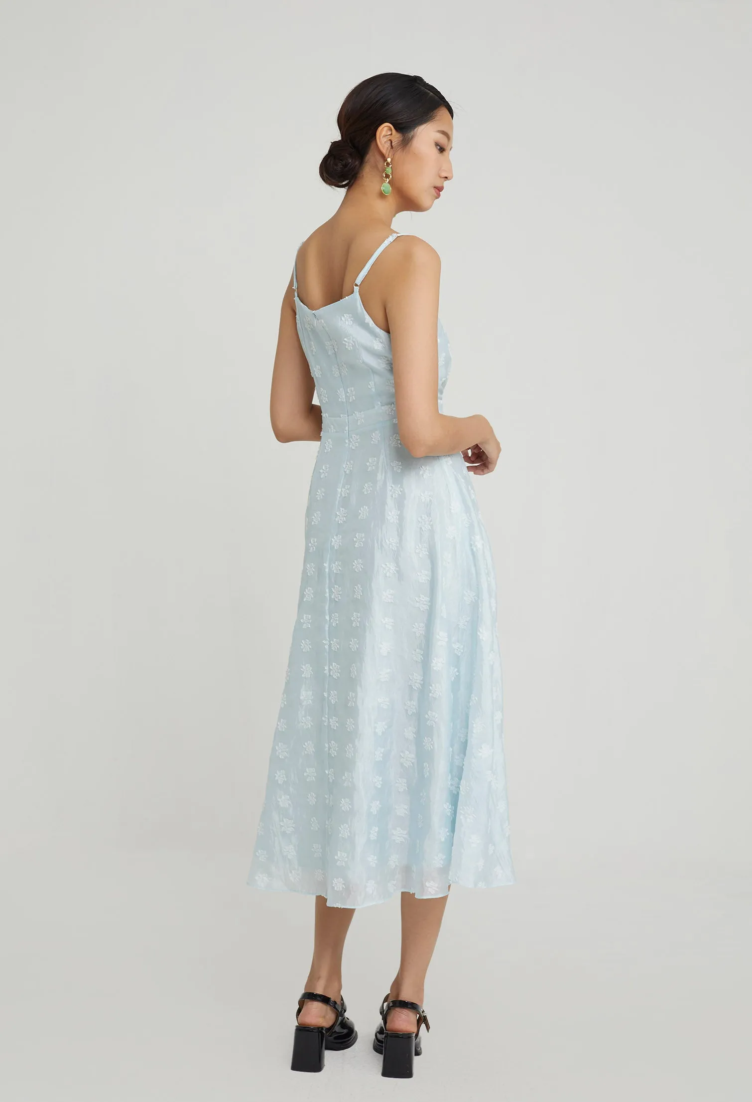 Daisy Organza Midi Dress