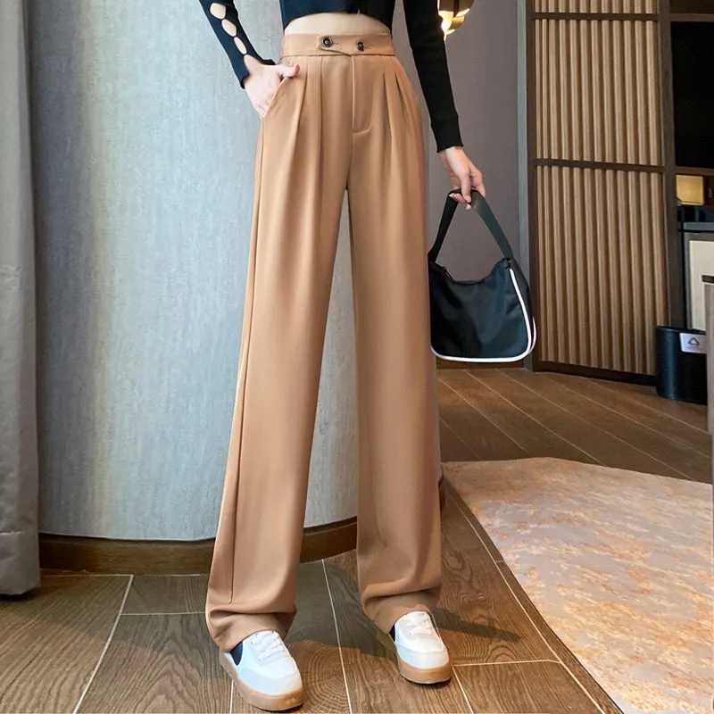 ✨Damen hoher Taille und weitem Bein Hose💕