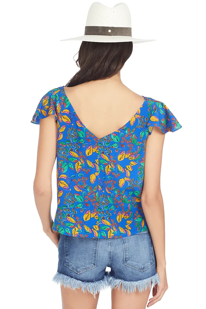 Daphne Top (Azure Berry Leaf)