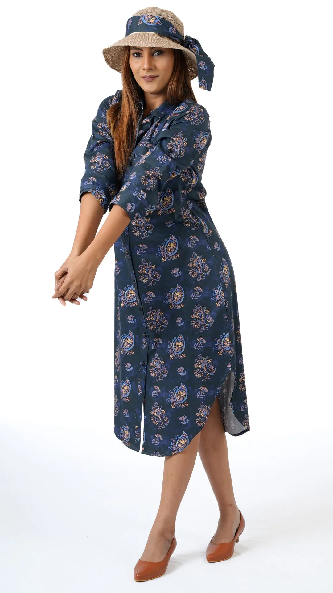Dark Block Paisley