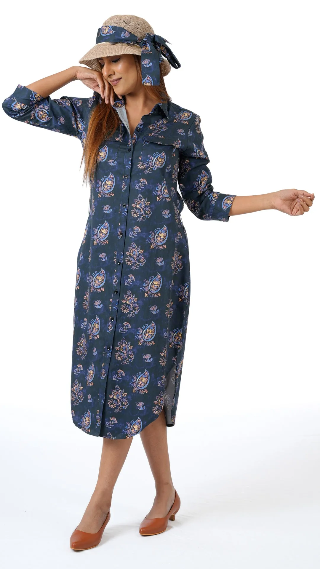 Dark Block Paisley