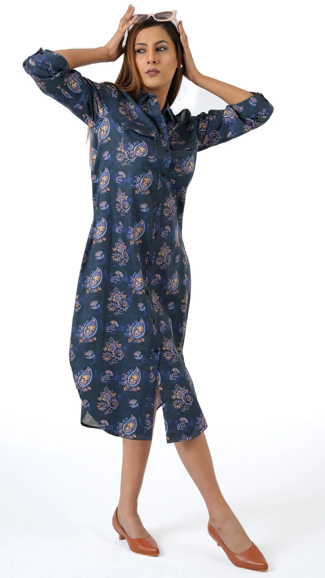 Dark Block Paisley