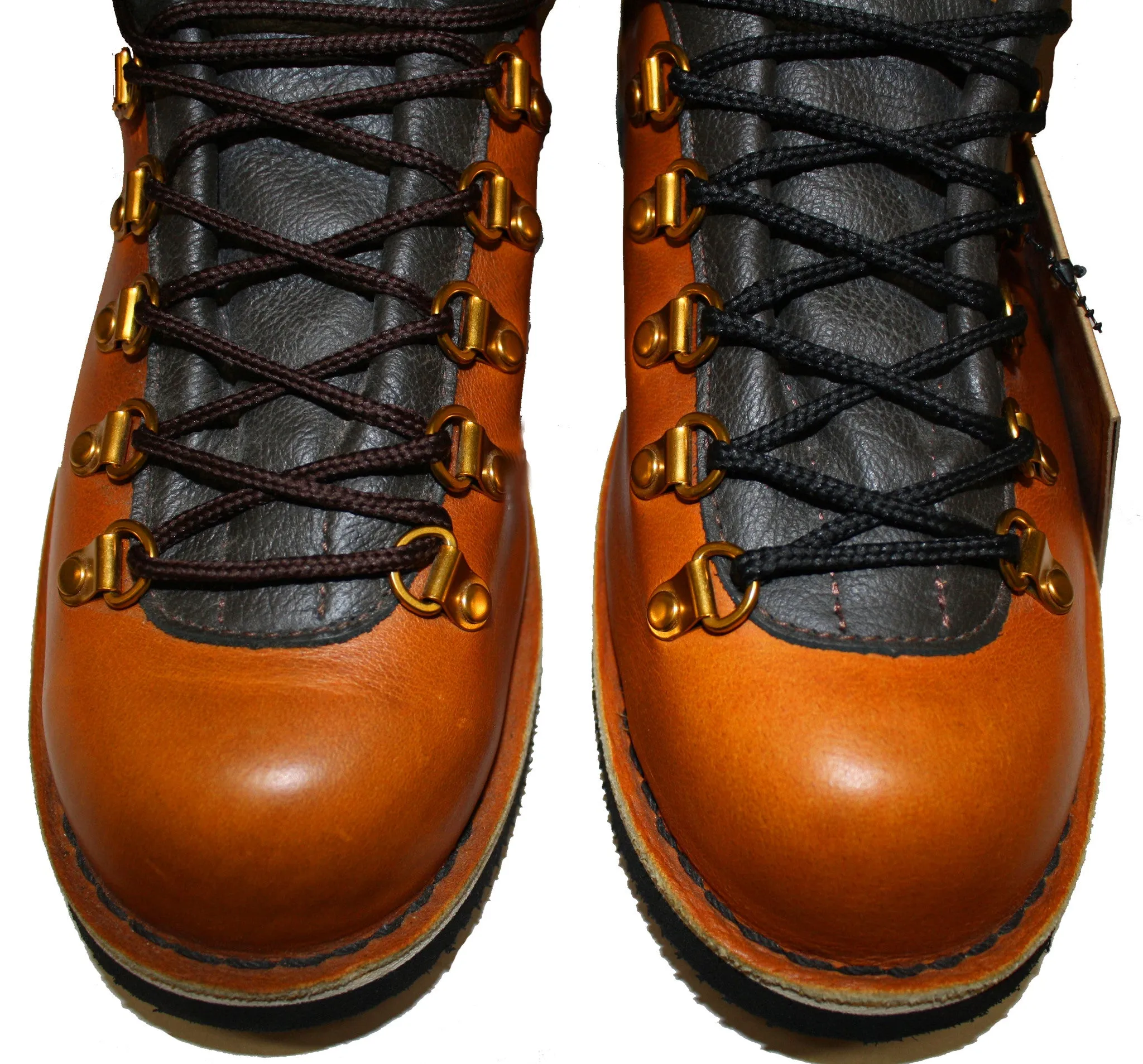 [Dark Brown] - Round Nylon Hiking Work Boot Shoelaces