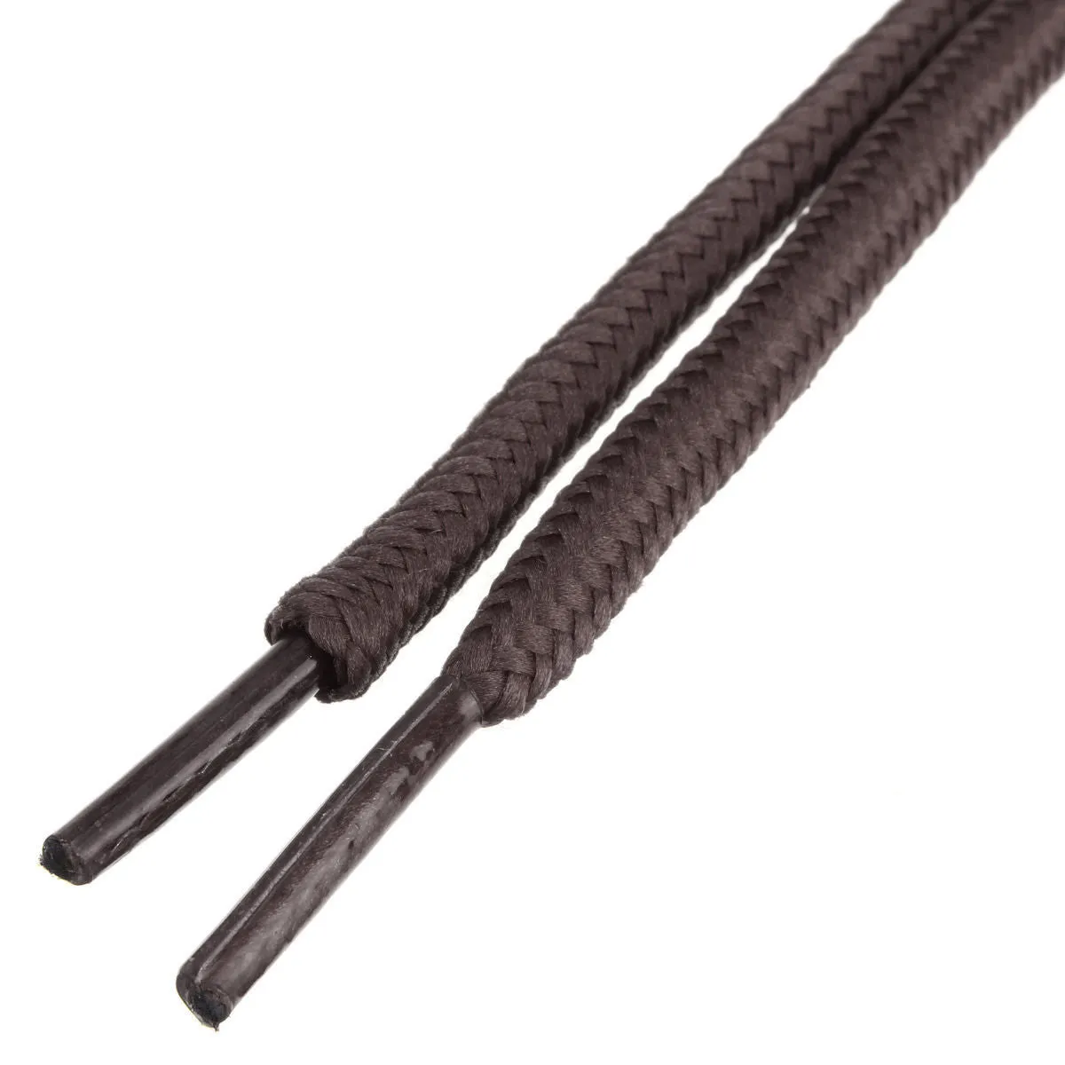 [Dark Brown] - Round Nylon Hiking Work Boot Shoelaces