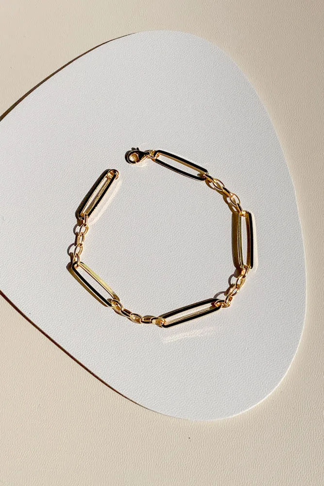 Davis Linked Chain Bracelet (925 Silver)
