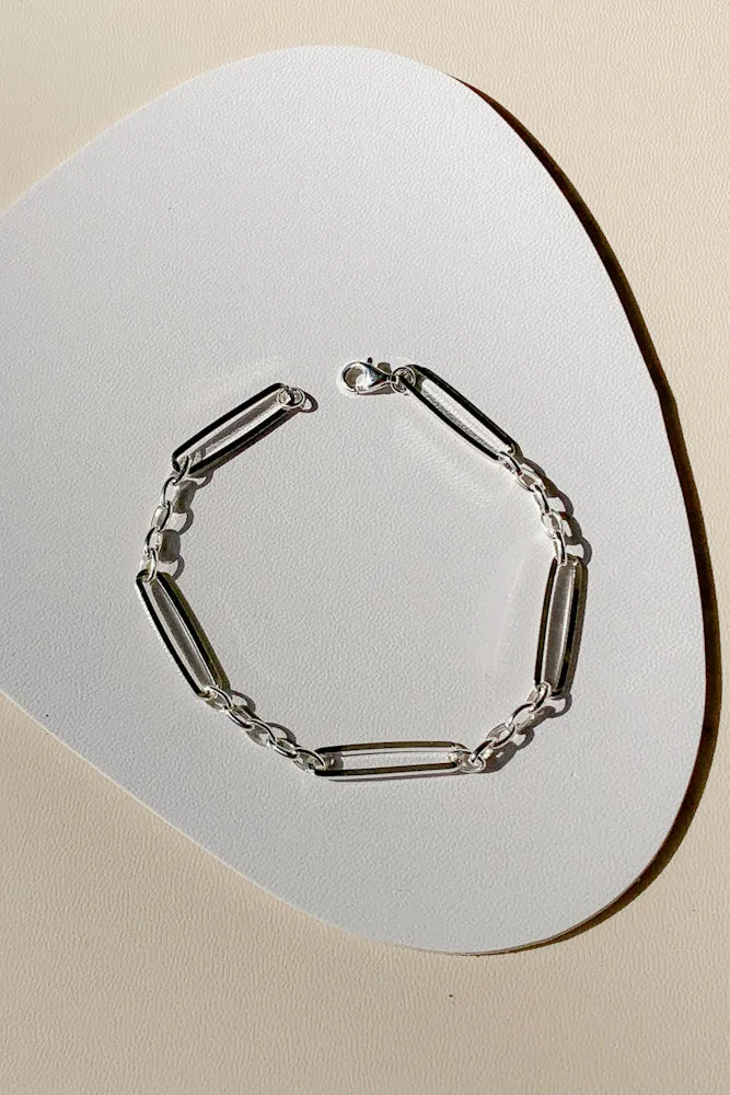 Davis Linked Chain Bracelet (925 Silver)