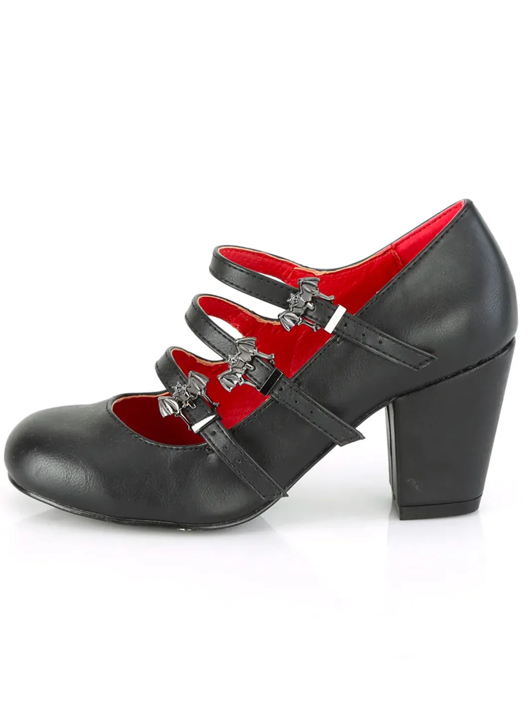 DEMONIA VIVIKA-38 - BLACK VEGAN LEATHER ✰ PRE ORDER ✰