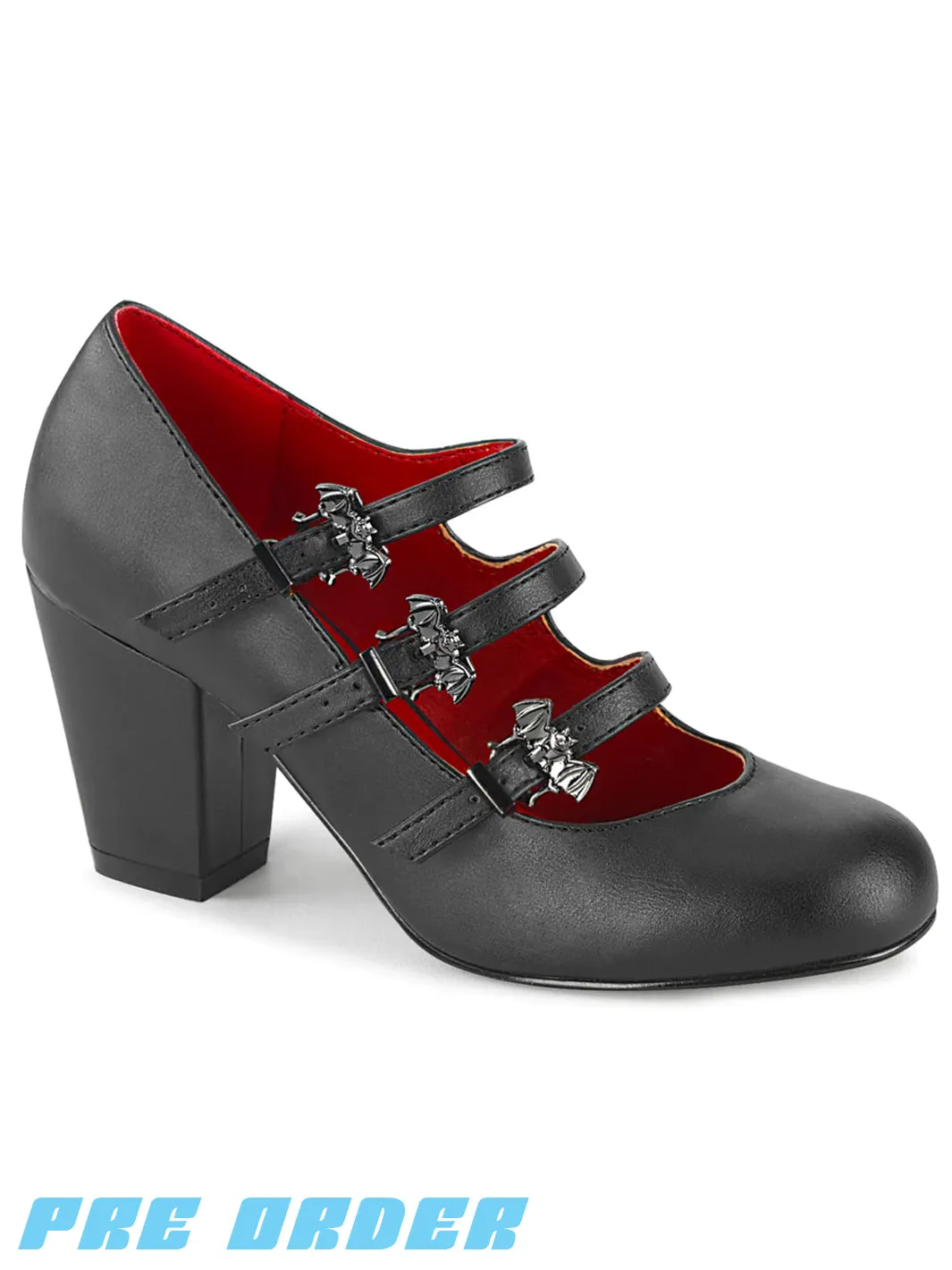 DEMONIA VIVIKA-38 - BLACK VEGAN LEATHER ✰ PRE ORDER ✰