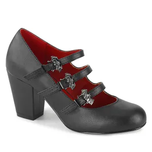 DEMONIA VIVIKA-38 - BLACK VEGAN LEATHER ✰ PRE ORDER ✰
