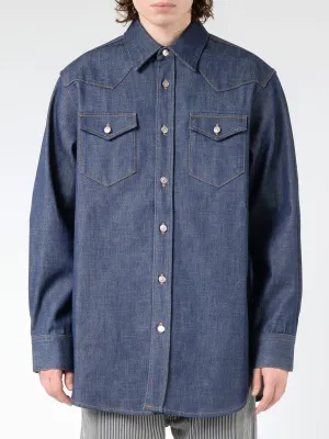 Denim Button-Up Shirt