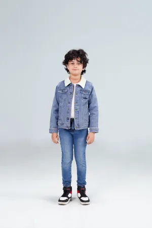 Denim Sherpa Jacket Tinted