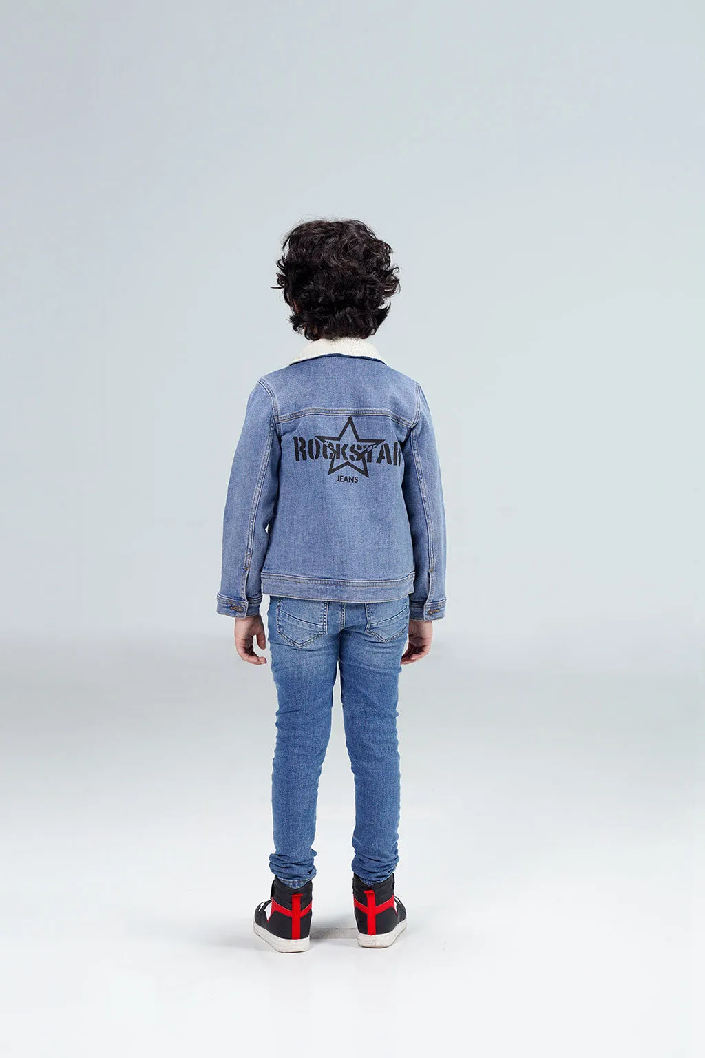Denim Sherpa Jacket Tinted