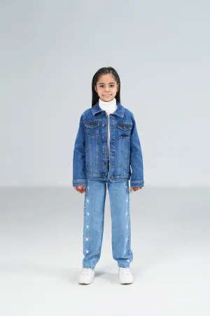 Denim Trucker Jacket Dark Blue