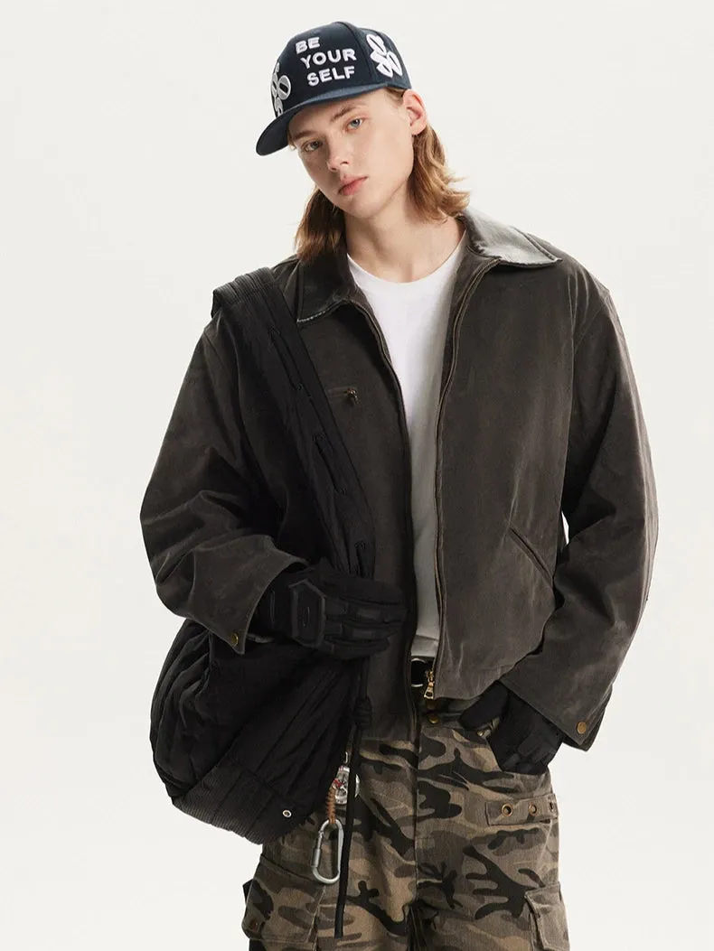 Detroit Suede Vintage Padded Jacket