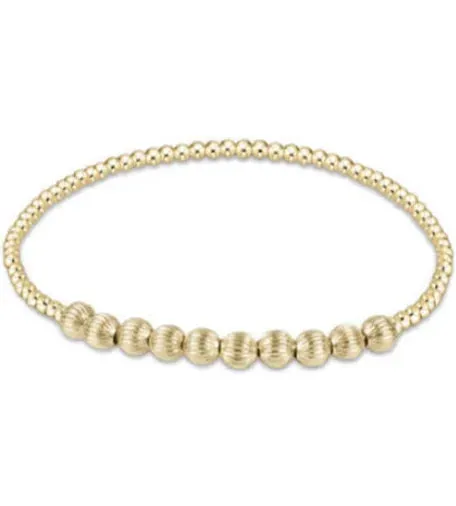 Dignity Beaded Bliss 2mm Bead Bracelet - 4mm Gold