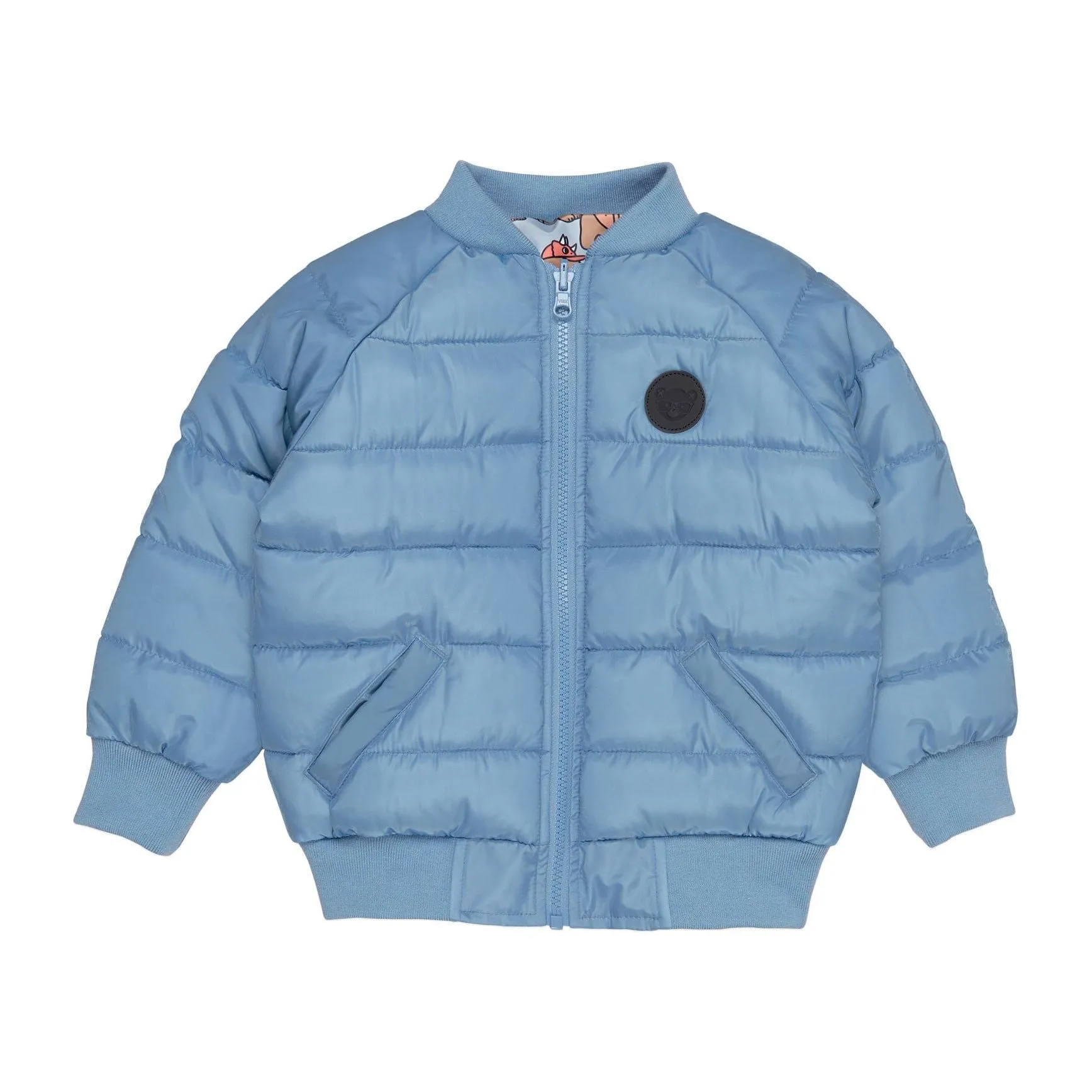 Dino Dog Reversible Bomber Mountain Blue