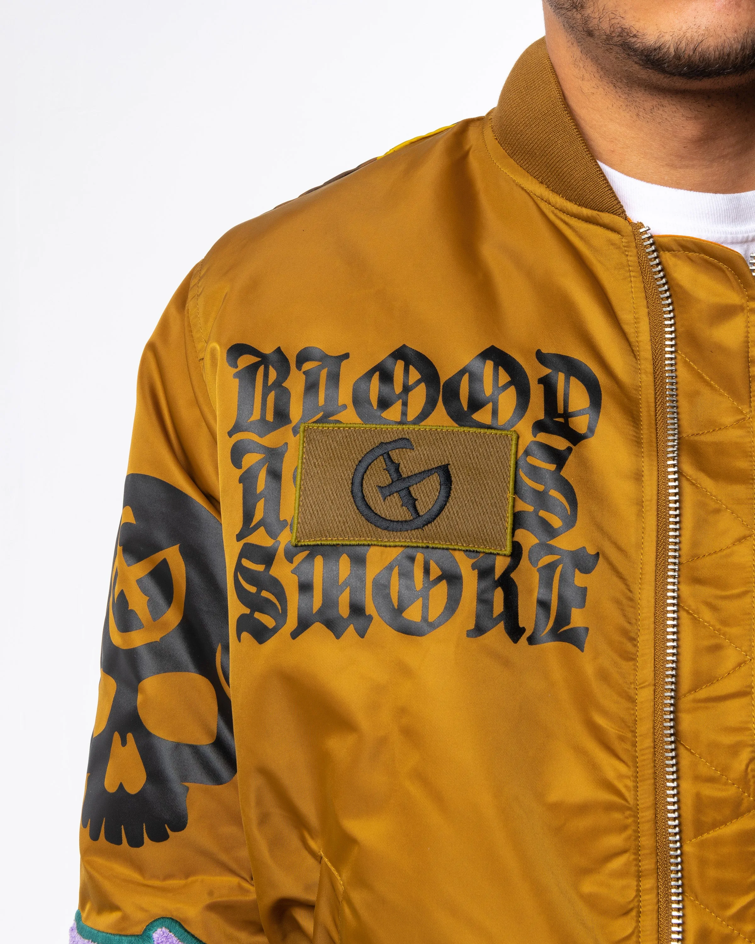 DOOMSDAY BOMBER JACKET (GOLD/SEPIA)