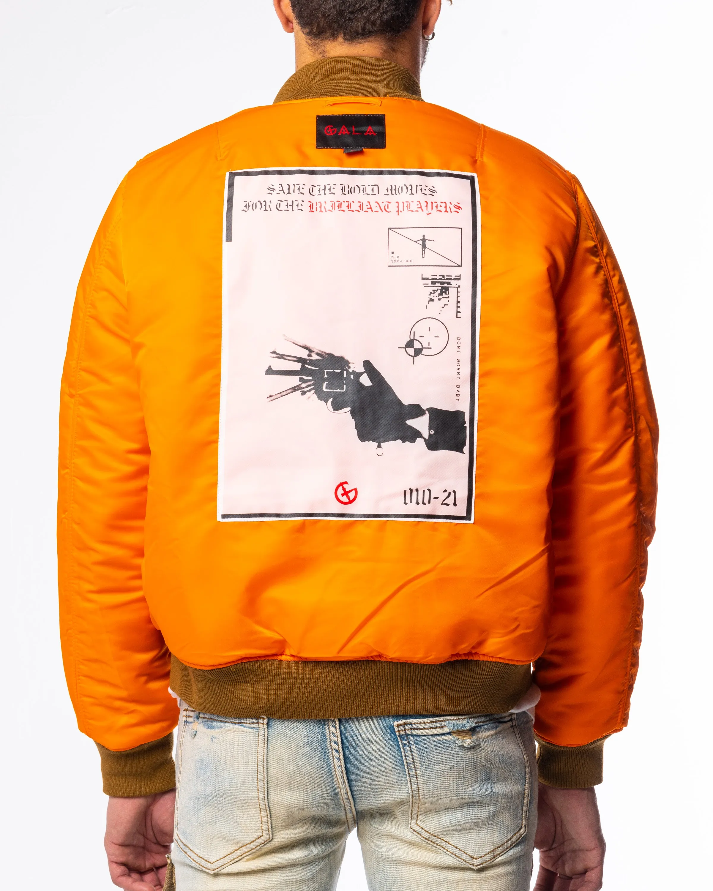 DOOMSDAY BOMBER JACKET (GOLD/SEPIA)