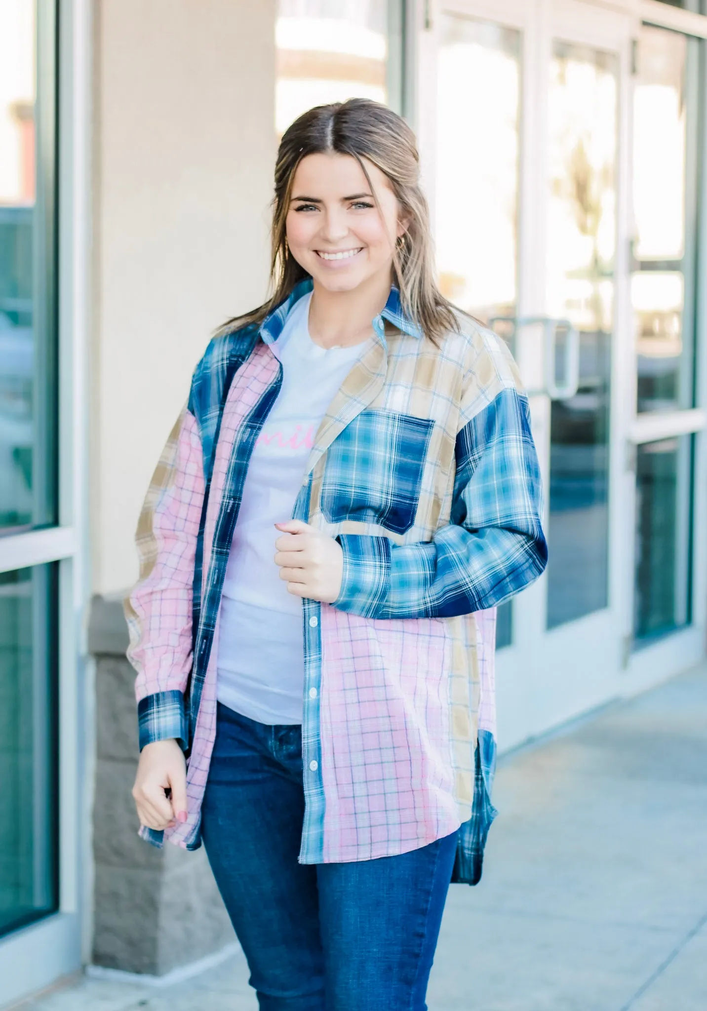 Double Bubble Plaid Shirt