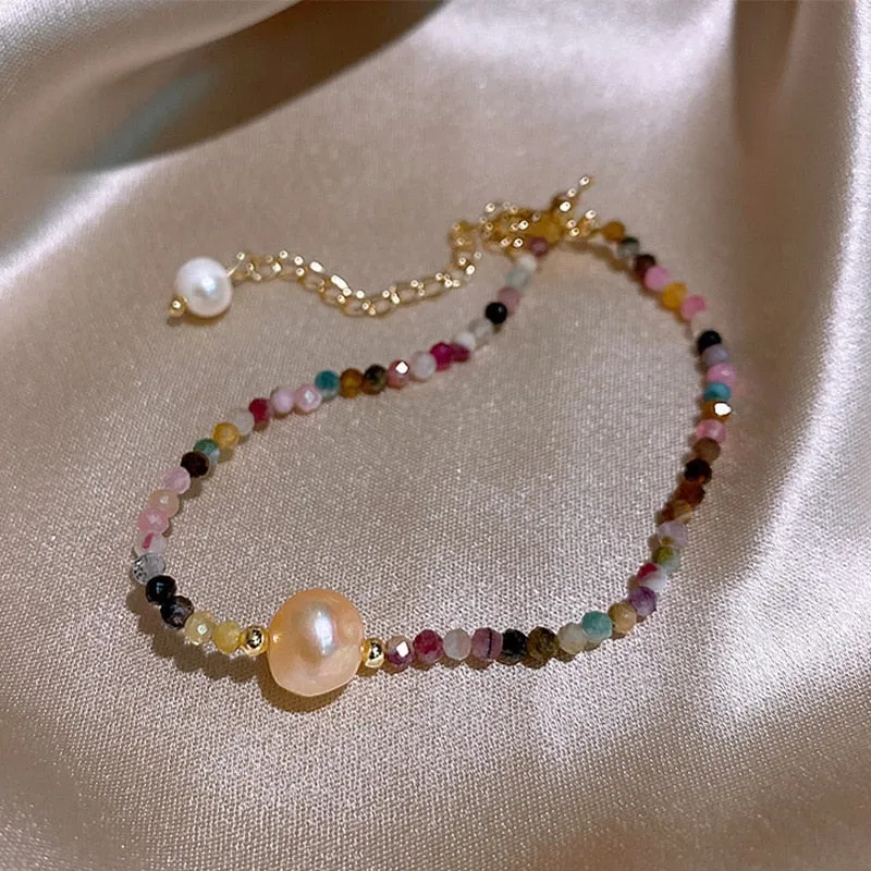 Double Layer Charm Chain Bracelet for Women Gold Wedding Jewelry