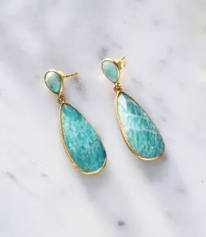 Double Teardrop Earrings