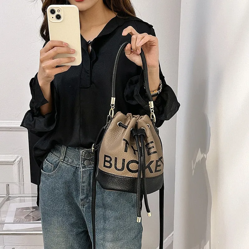 Drawstring Bucket Bag