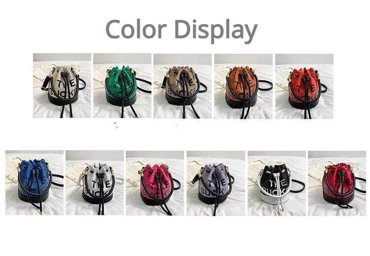 Drawstring Bucket Bag