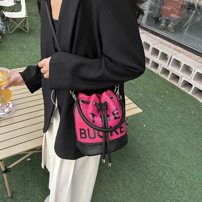 Drawstring Bucket Bag