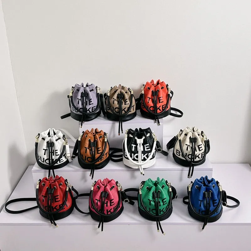 Drawstring Bucket Bag