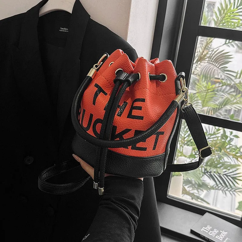 Drawstring Bucket Bag