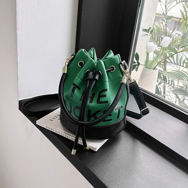 Drawstring Bucket Bag