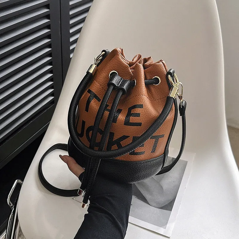 Drawstring Bucket Bag