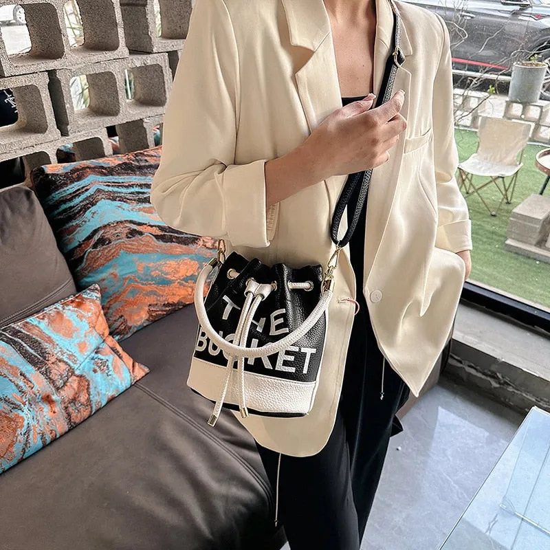 Drawstring Bucket Bag