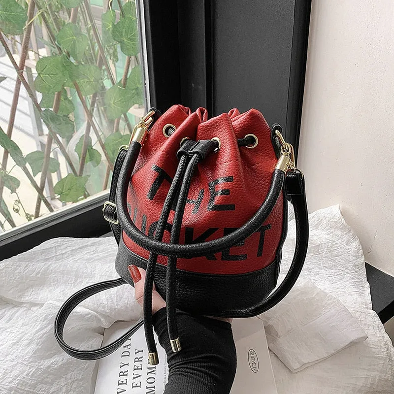 Drawstring Bucket Bag