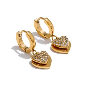 Dreamy Heart Dangle Earrings