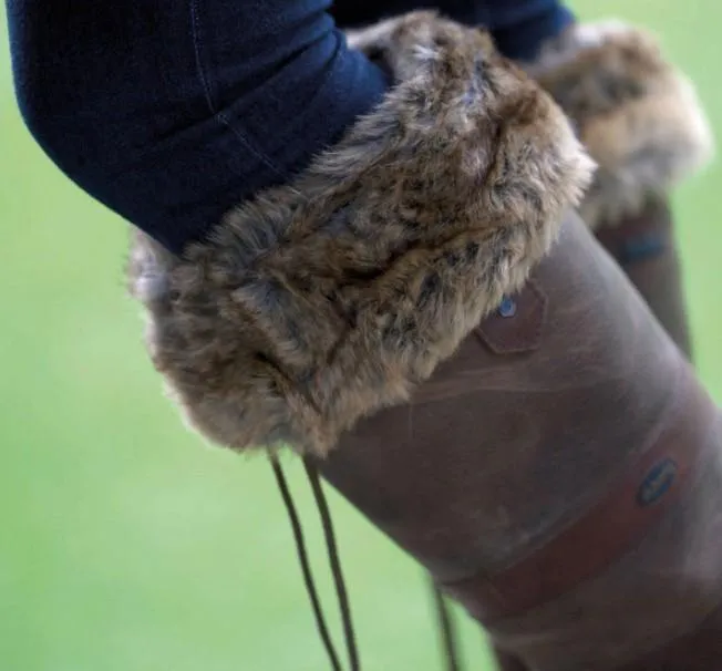 Dubarry Women's Faux Fur Boot Liners Chinchilla Elk