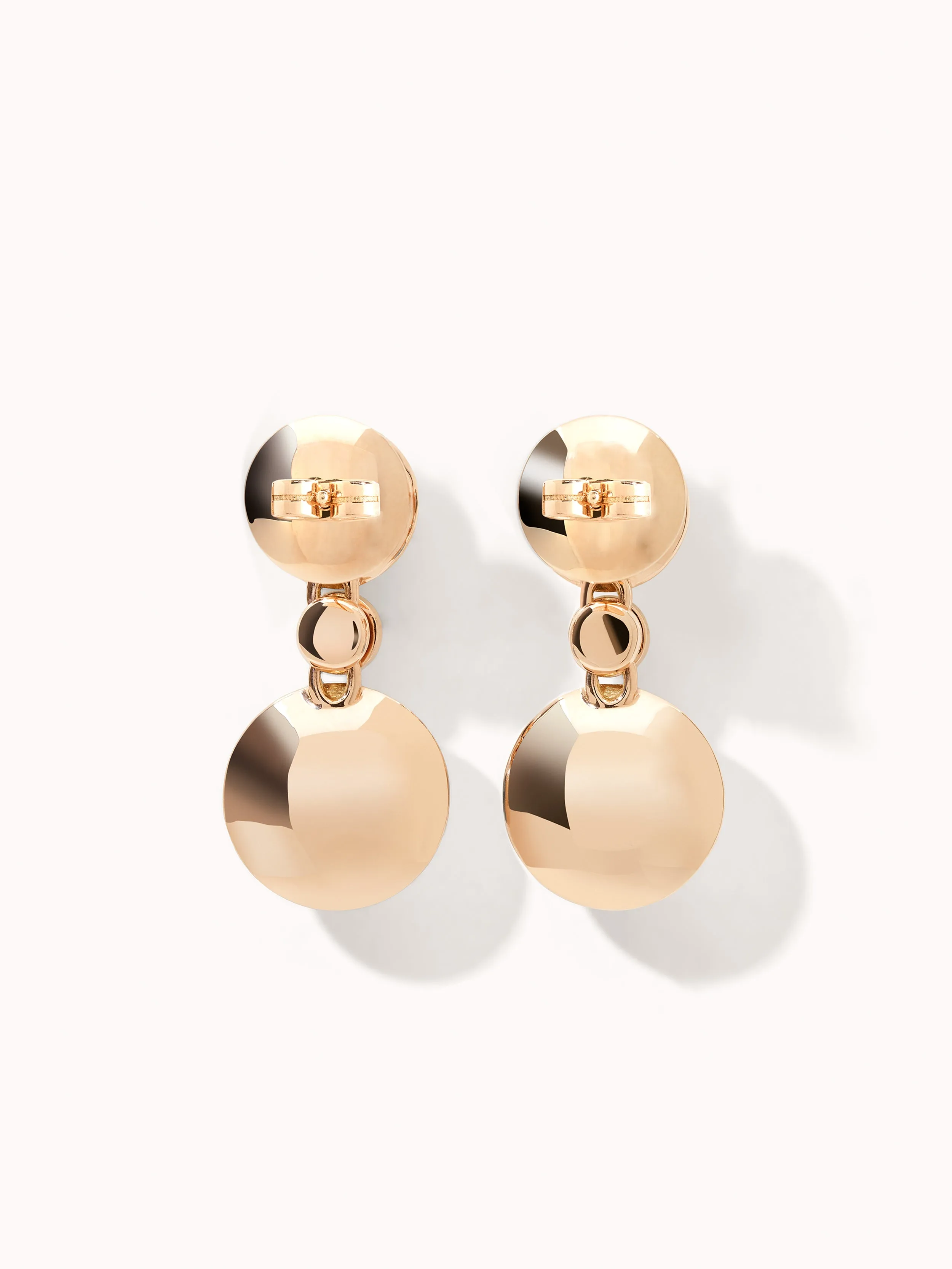 Earrings BOUTON 2 Cabochons 'Camel' / Classic
